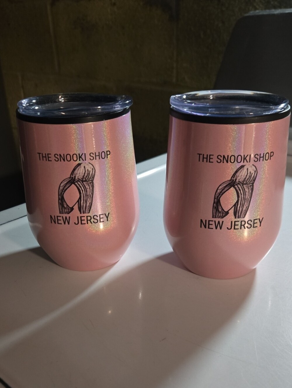 Snooki (The SNOOKI SHOP) New Jersey Pink Insulated Wine Tumbler - 12oz